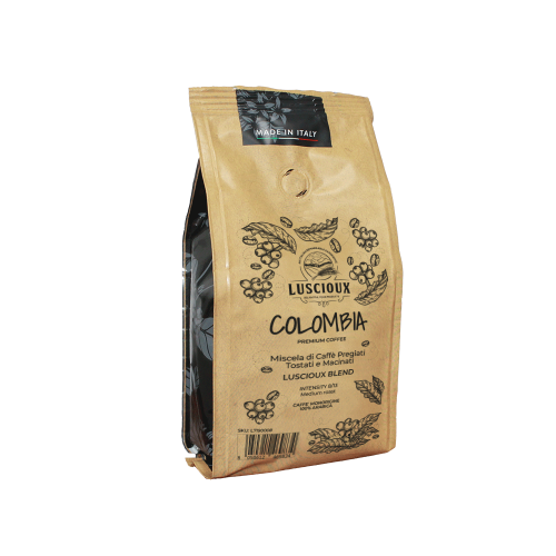 Luscioux Colombia caffè macinato | Selezione Arabica - Caffè monorigine | 250 g