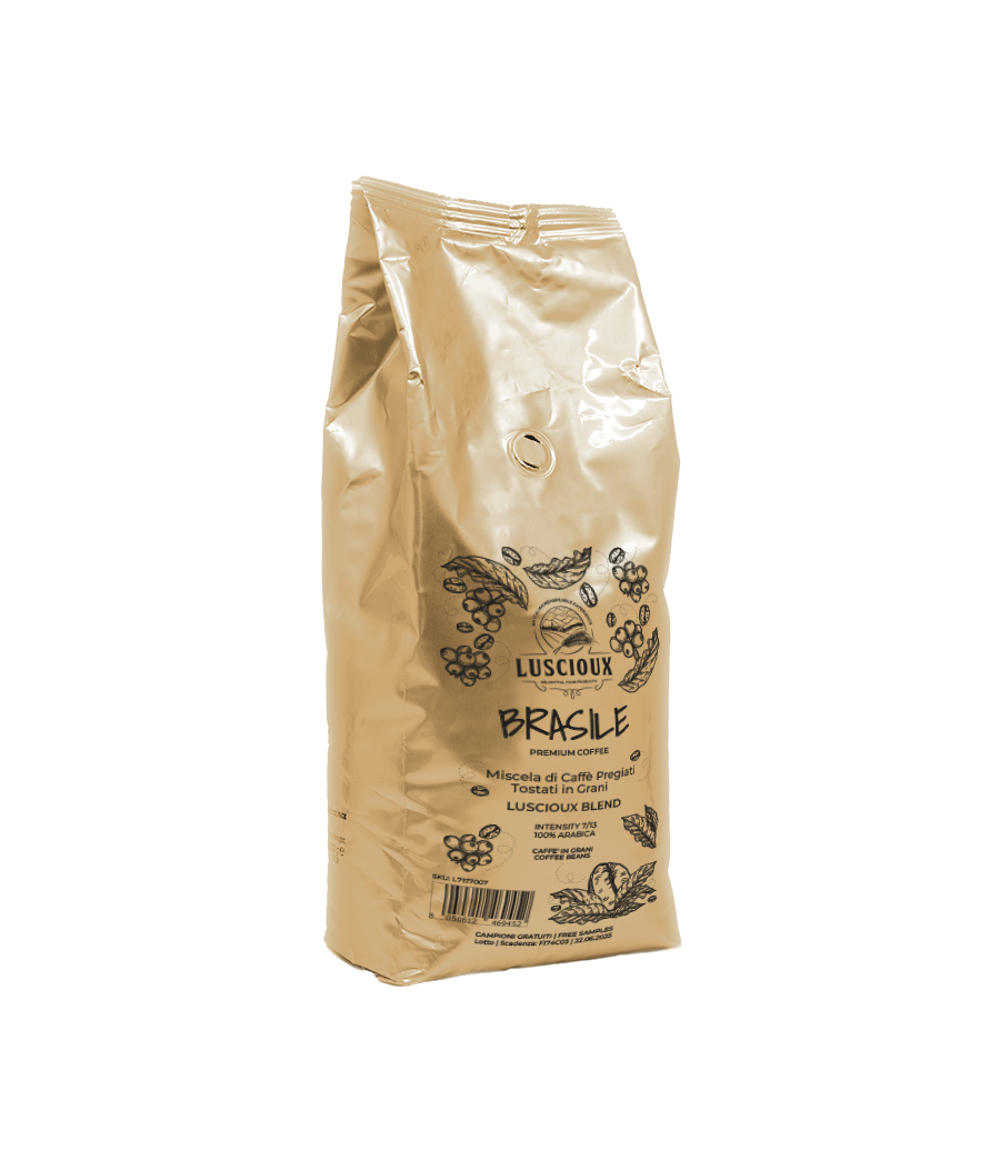 Chicchi di caffè Luscioux Brasile | Selezione Arabica - Caffè monorigine | Kg 1