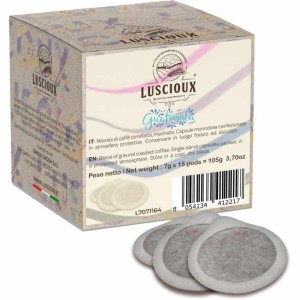 Luscioux Guatemala 100% Arábica Origem Única ESE 44 Cápsulas de Café