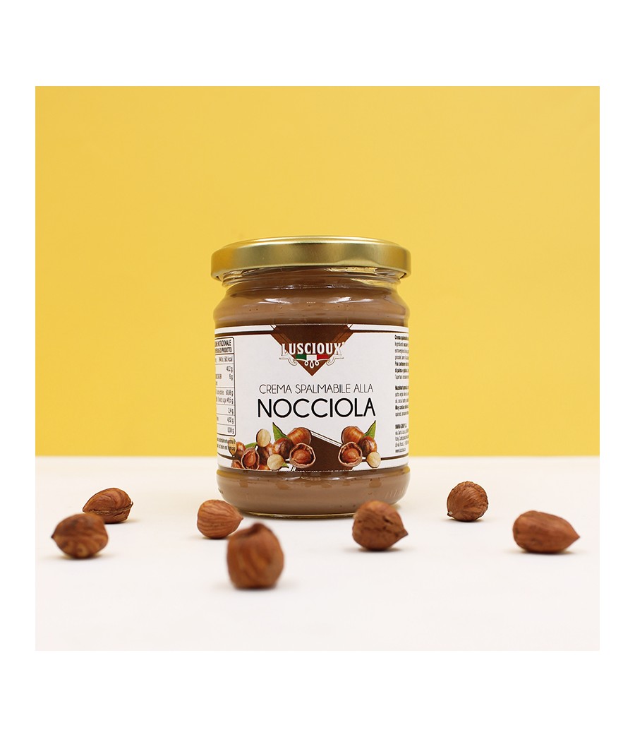Luscioux Crema spalmabile alla Nocciola Vaso Basic 200 g