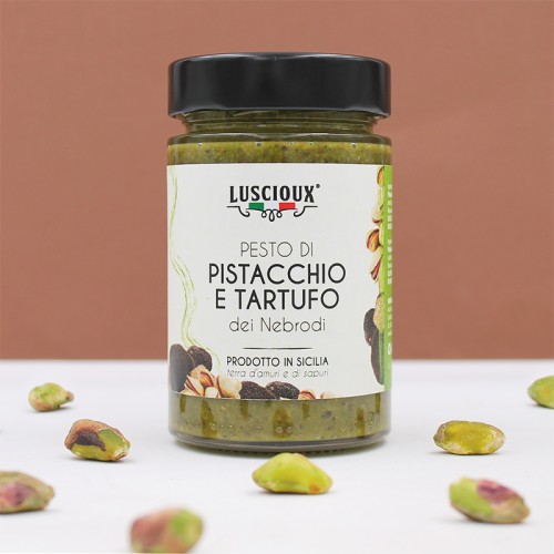 Pesto de pistacho y trufa de Nebrodi | tarro de 190g