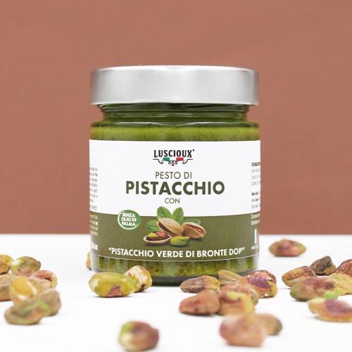 Pesto pistacjowe z zielonymi pistacjami Bronte PDO