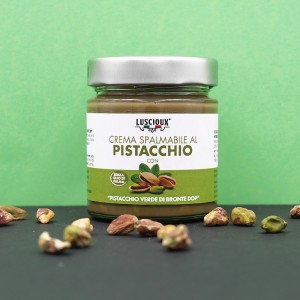 Crème à tartiner à la pistache avec 45% "Pistache verte de Bronte DOP"