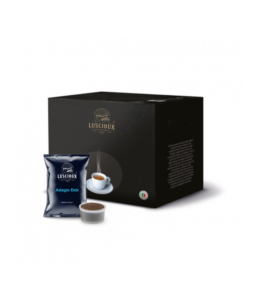 Luscioux Adagio Dek Lavazza Espresso Point®* (FAP) Compatible Coffee Capsules