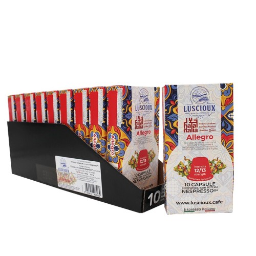 Cápsulas de café compatibles con Luscioux Allegro Nespresso®