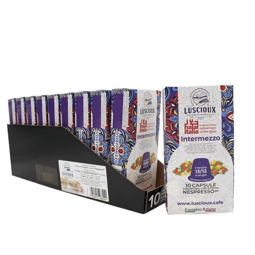 Capsules de café compatibles avec Nespresso®* Luscioux Intermezzo