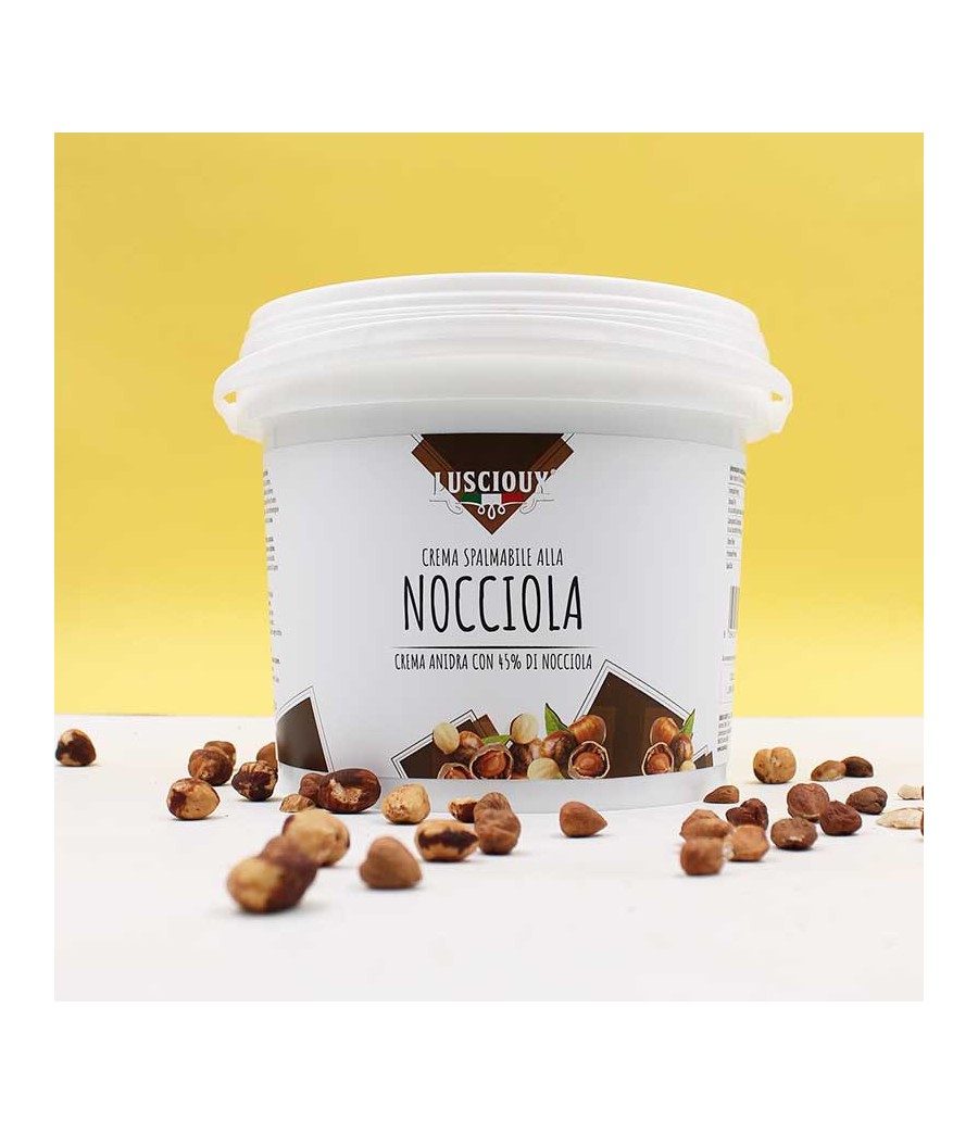 Crema Anidra Nocciola 45%  per Farcitura Secchiello 3 Kg