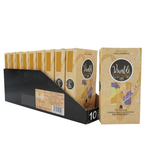 Luscioux Vivaldi Nicaragua 100% Arabica Nespresso® Capsules de café compatibles