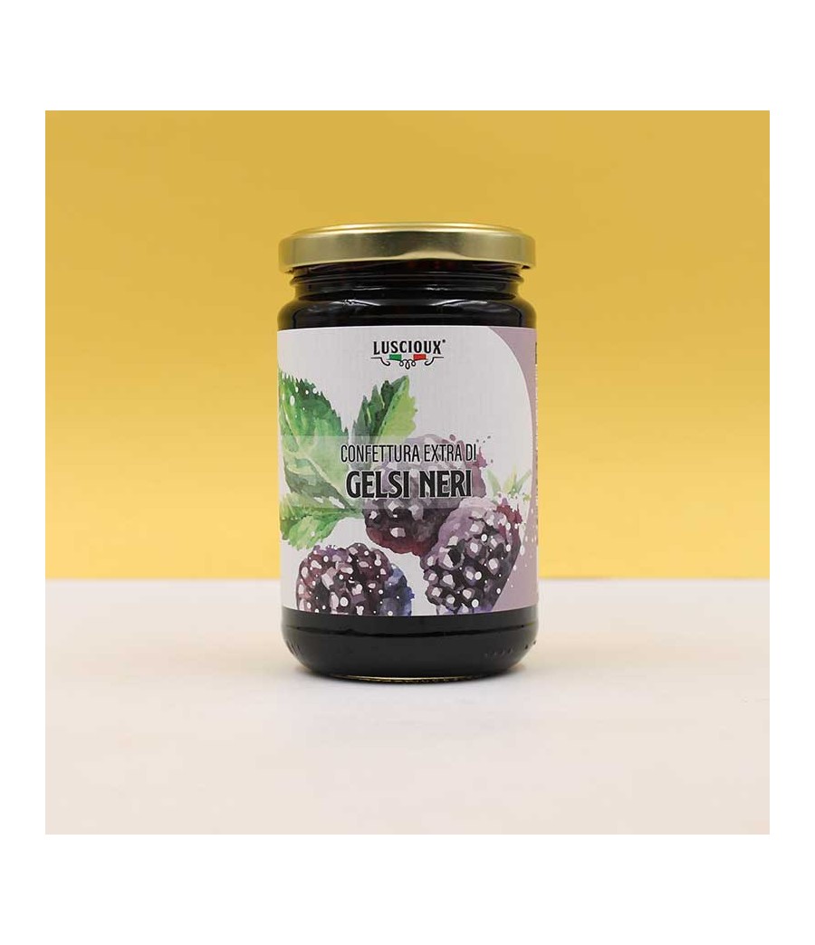 Black mulberry extra jam from Sicily