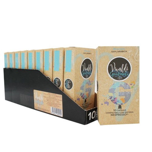 Luscioux Vivaldi Guatemala 100% Arabica Nespresso® -yhteensopivat kahvikapselit