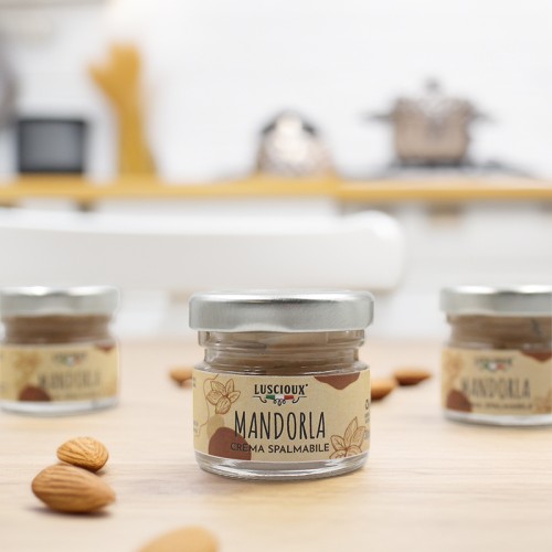 Crema de Amêndoa Mini 45% Luscioux | Caixa 24 x 30g