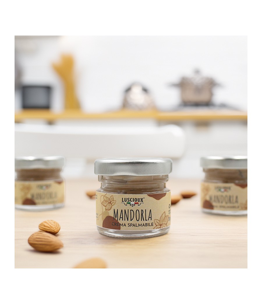 Crema de Amêndoa Mini 45% Luscioux | Caixa 24 x 30g