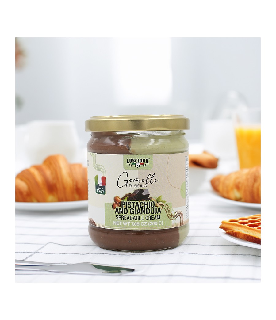 Gemelli di Sicilia | Crema Bi-Gusto Pistacho y Gianduia_200g
