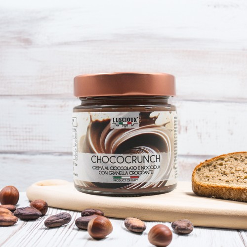 CHOCOCRUNCH | Crema al Cioccolato e Nocciola con Granella Croccante 200g