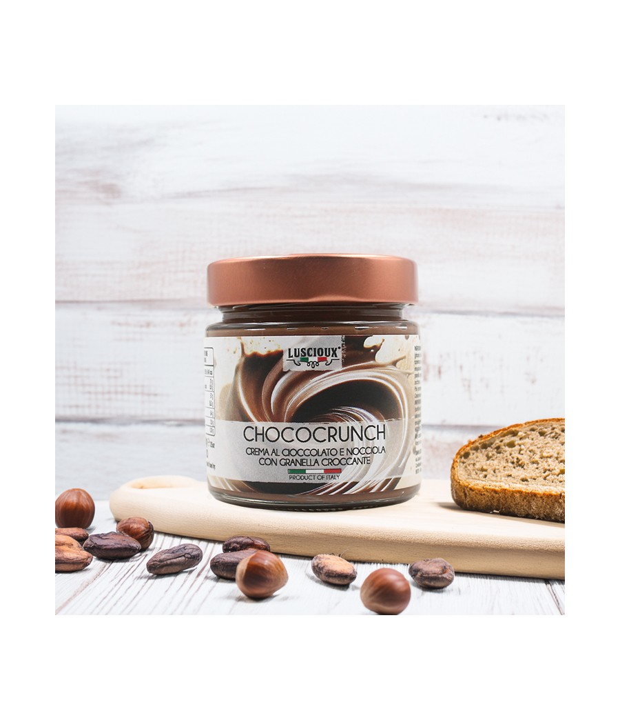 CHOCOCRUNCH | Crema al Cioccolato e Nocciola con Granella Croccante 200g