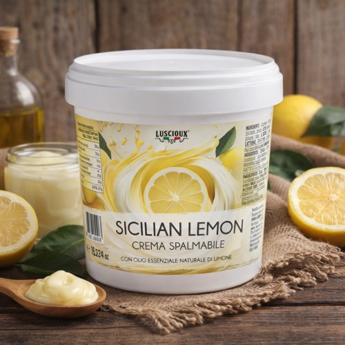 Sicilian Lemon | Crème pour Garniture avec Huile Essentielle de Citron Naturelle