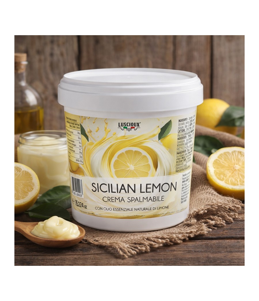 Sicilian Lemon | Crème pour Garniture avec Huile Essentielle de Citron Naturelle