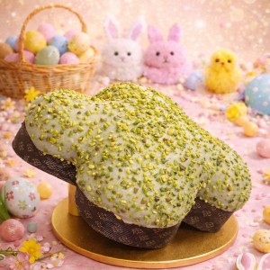 Colomba Gemme di Bosco Macia Coberta com Chocolate de Pistache e Granulado de Pistache | 750g