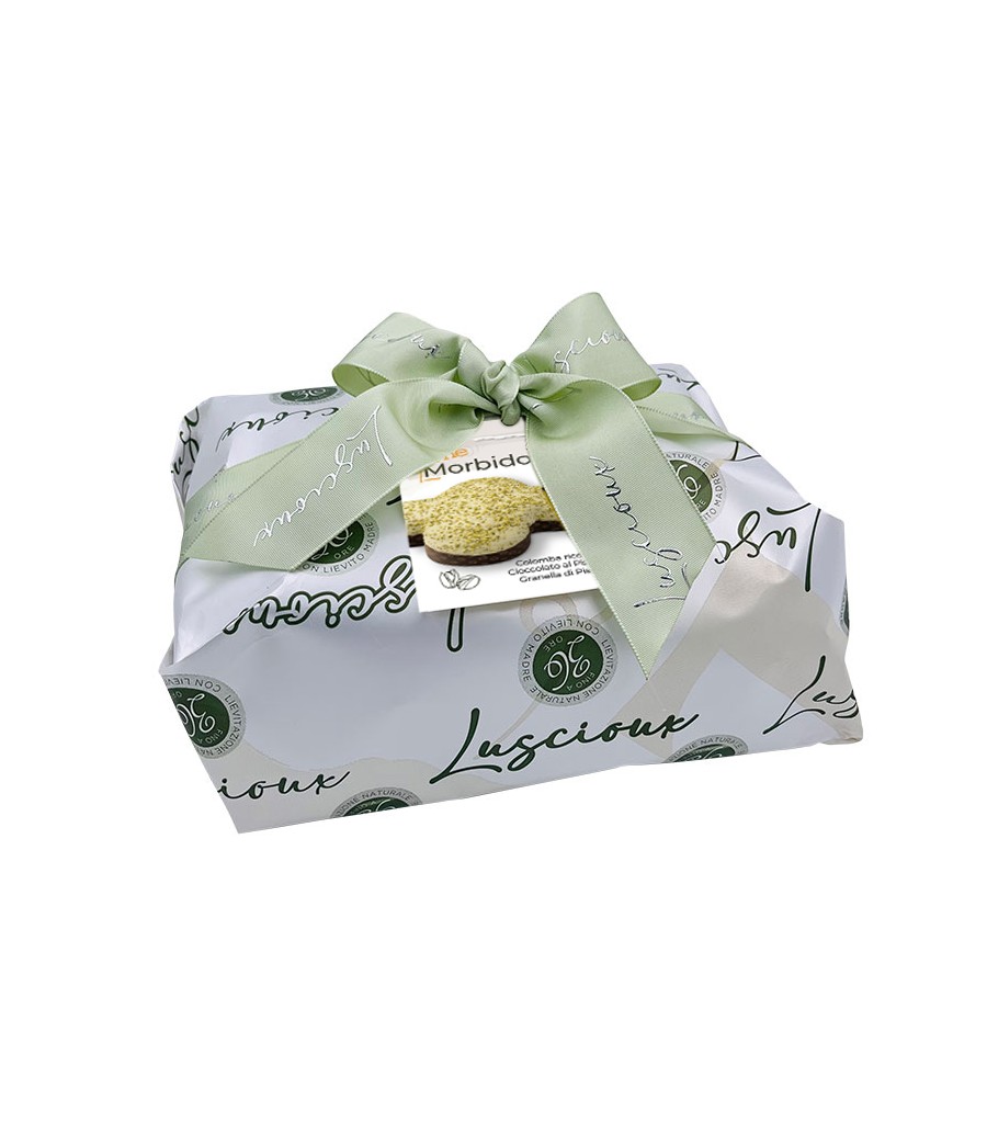 Colomba Gemme di Bosco Macia Coberta com Chocolate de Pistache e Granulado de Pistache | 750g