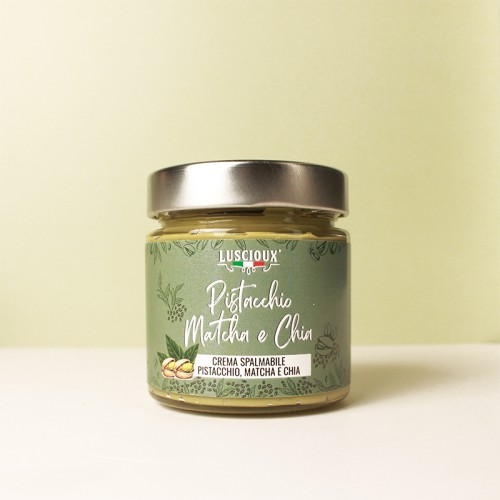 Pistácio, Matcha e Chia | Creme para Barrar com Pistácio, Matcha e Sementes de Chia 200g
