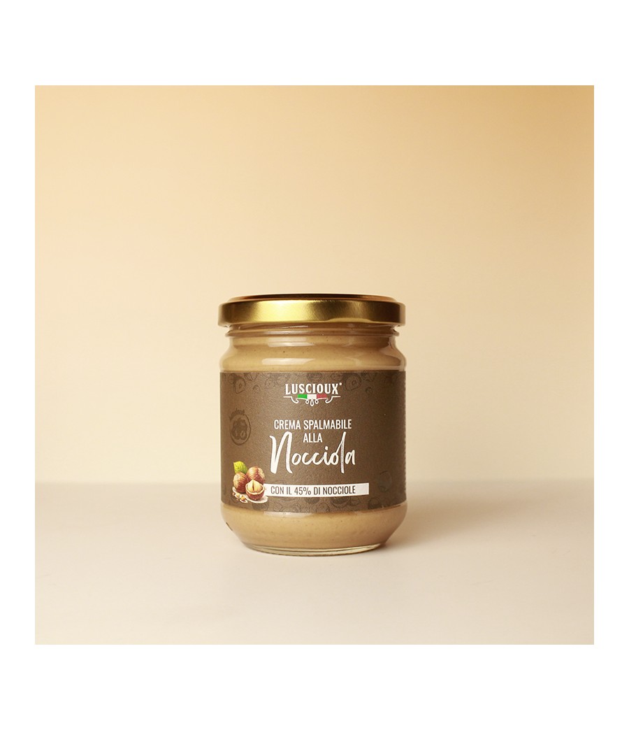 Sicilian hazelnut spreadable cream with 45% hazelnuts