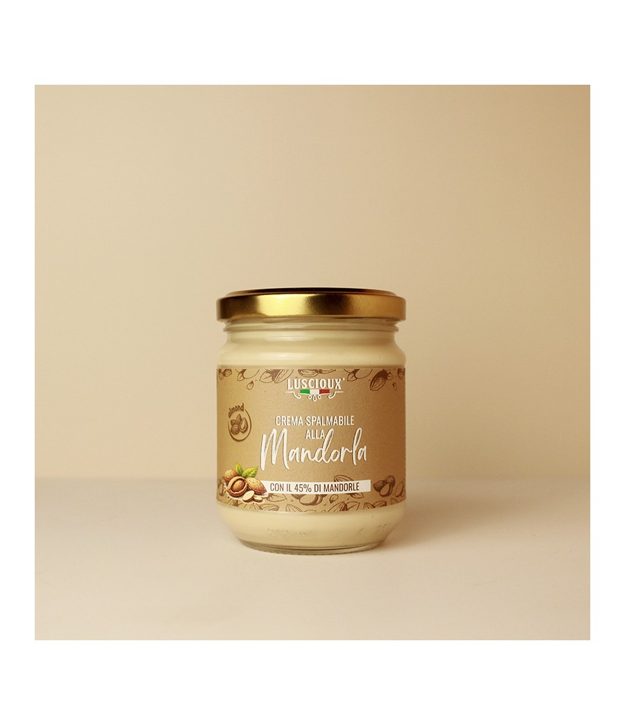 Sicilian almond spreadable cream with 45% almonds