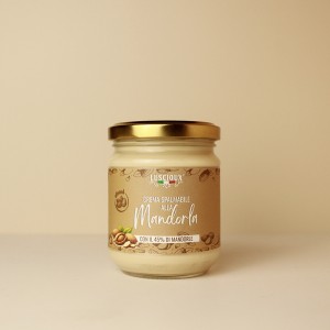 Sicilian almond spreadable cream with 45% almonds
