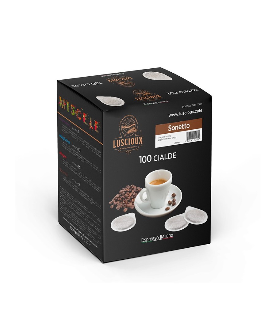 Luscioux Sonnet ESE 44 Hülsen ESE 44 Karton mit 100 Hülsen