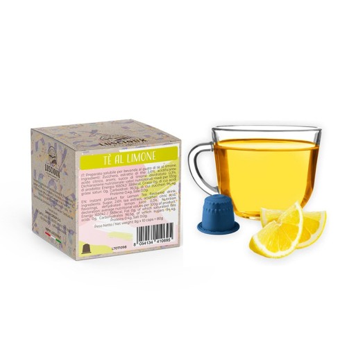 Luscioux Nespresso®* Capsule Compatibili THE AL LIMONE | Bevanda solubile al gusto di limone