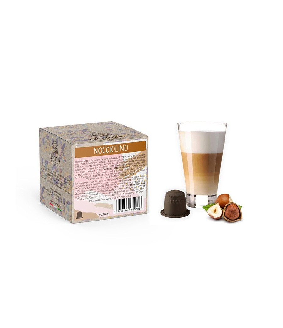 Luscioux Nespresso®*-kompatible kapsler MOCACCINO | drik med Mocaccino-smag
