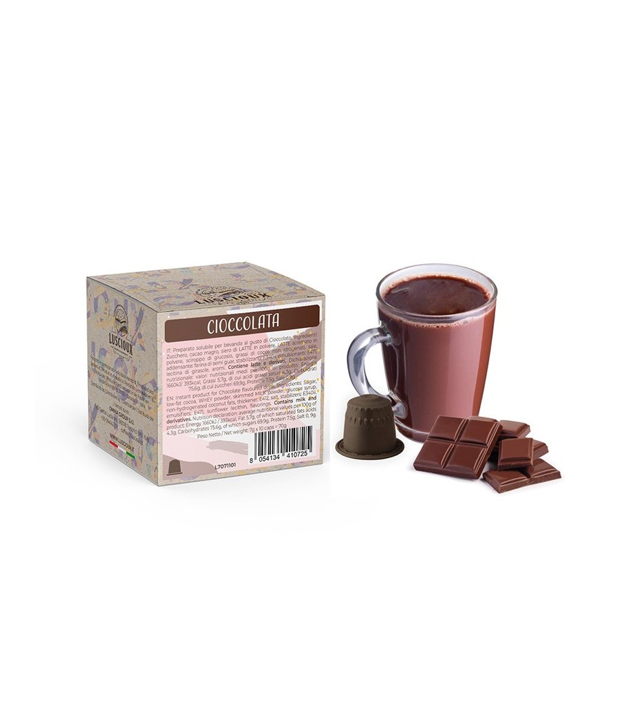 Luscioux Nespresso®* Comp. Tampões CIOCCOLATA