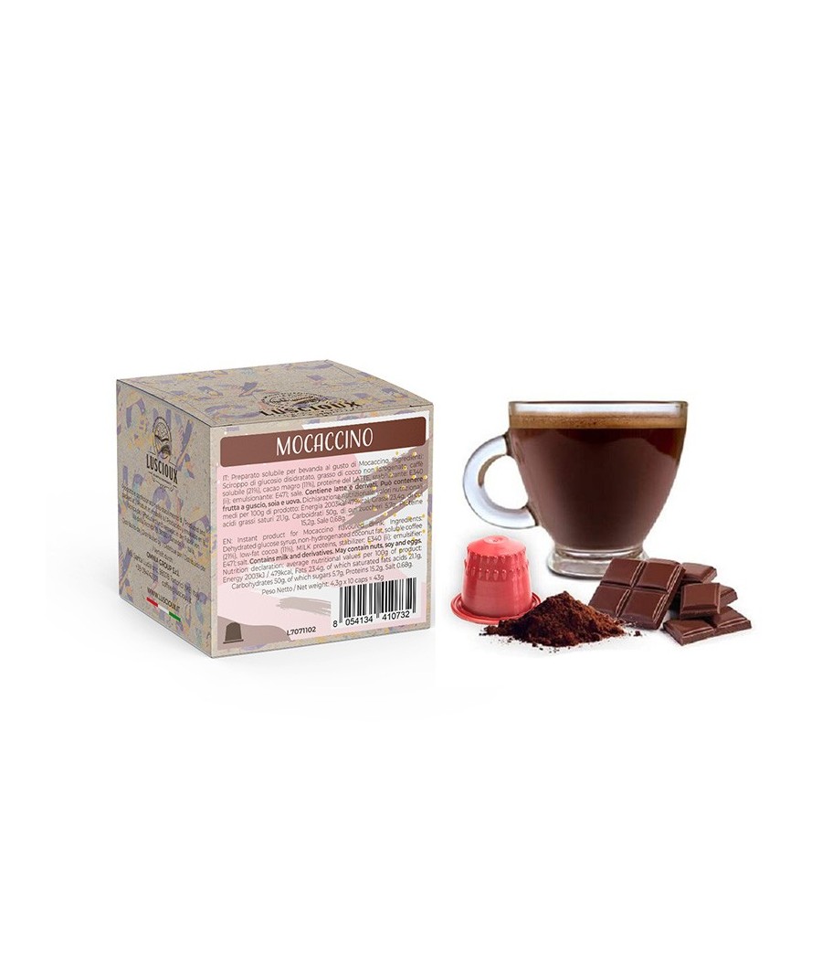 50 dosettes capsules chocolat chaud compatibles Nespresso