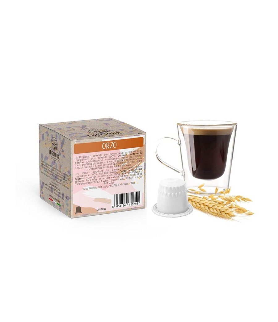 Kompatybilne kapsułki Luscioux Nespresso®* ORZO | Napój instant o smaku jęczmienia