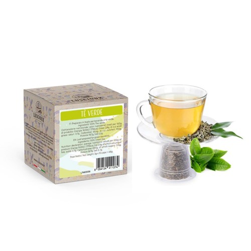 Luscioux Nespresso®* Capsule Compatibili Tè VERDE | Foglie di tè verde