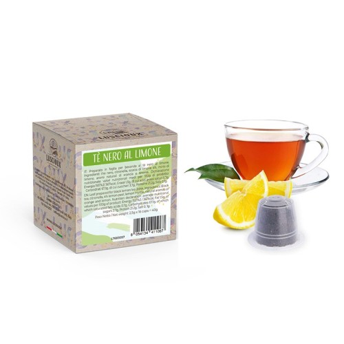 Luscioux Nespresso®* Capsule Compatibili THE NERO/LIMONE | Foglie di tè nero al gusto di limone