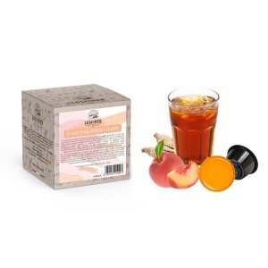 Luscioux DG®* Black Tea Peach/Ginseng/Ginger Kompatybilne kapsułki | Herbata czarna o smaku brzoskwini, żeń-szenia i imbiru