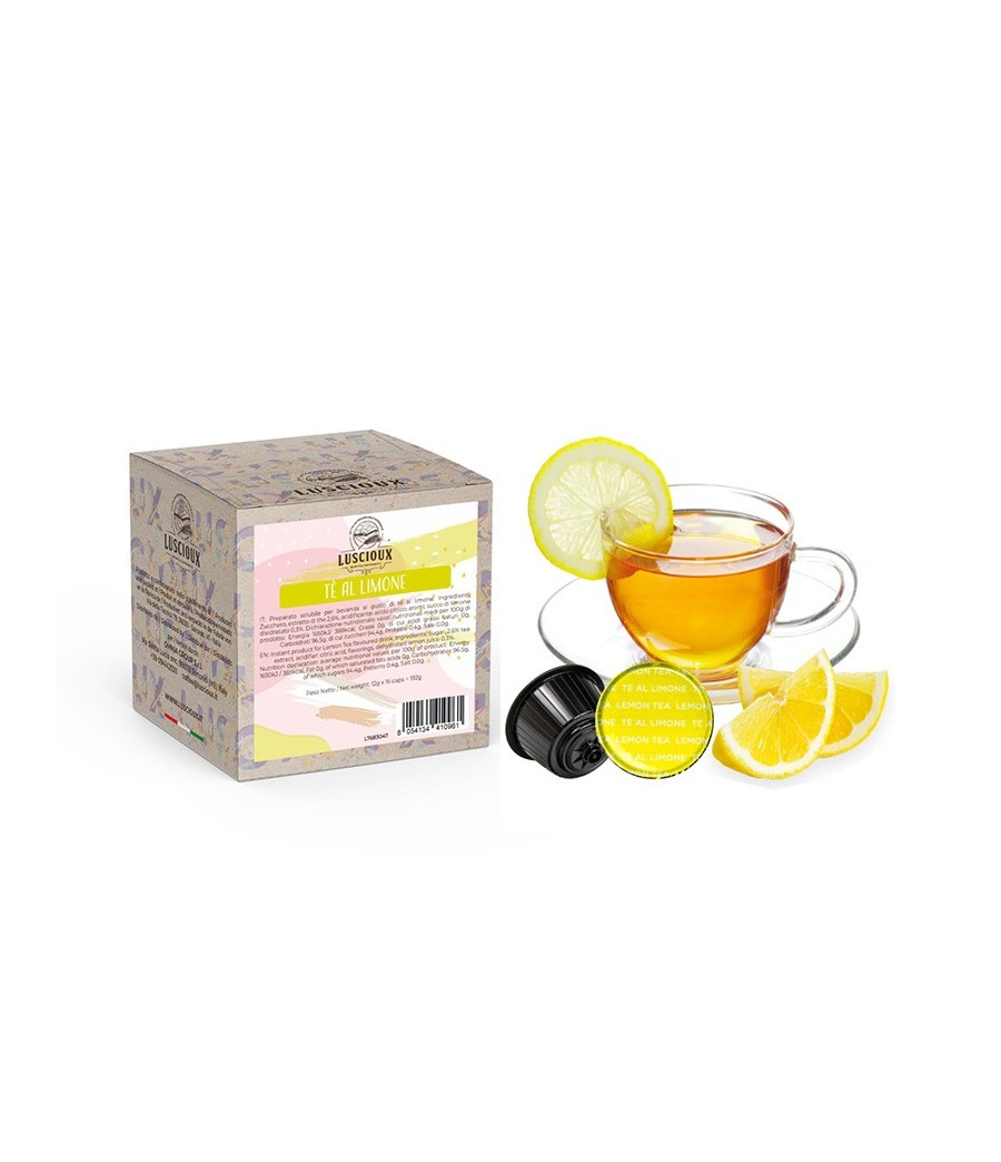 Luscioux DG®* Capsule Compatibili THE AL LIMONE | Bevanda solubile al gusto di limone