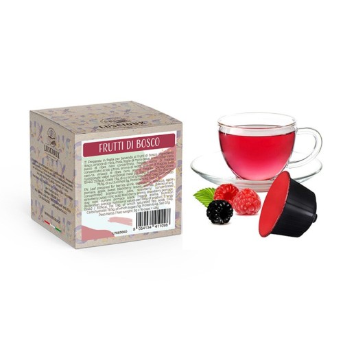 Infusion de fruits rouges: 16 capsules compatibles Dolce Gusto