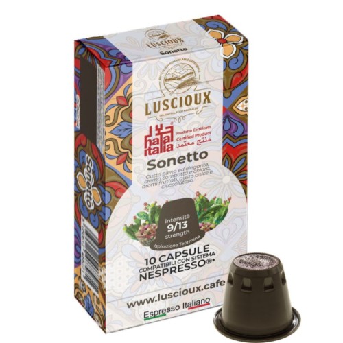 Luscioux Sonetto Nespresso®* -yhteensopivat kahvikapselit