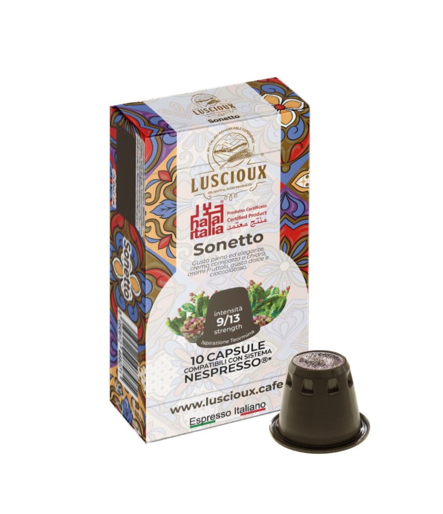 Luscioux Sonetto Nespresso®* -yhteensopivat kahvikapselit