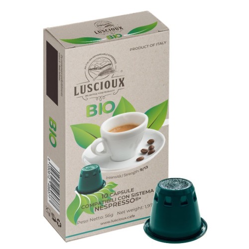 Cápsulas de café compatíveis com Luscioux Bio Nespresso®*