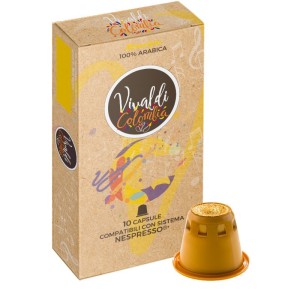 Kapsułki z kawą jednorodną Luscioux Vivaldi Colombia 100% Arabica kompatybilne z systemem Nespresso®*