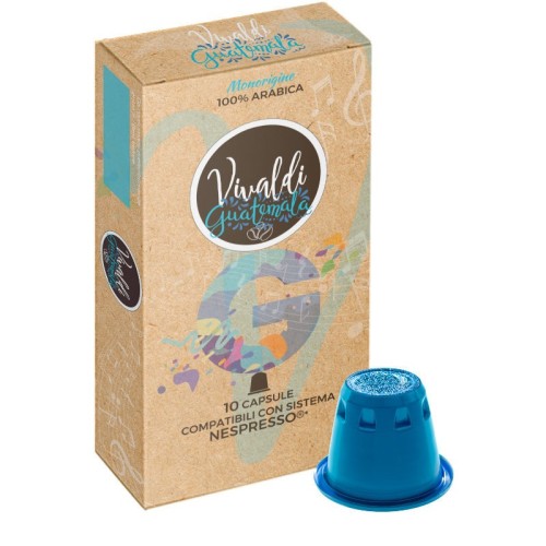Luscioux Vivaldi Guatemala 100% Arabica Single Origin Nespresso®* Compatible Coffee Capsules
