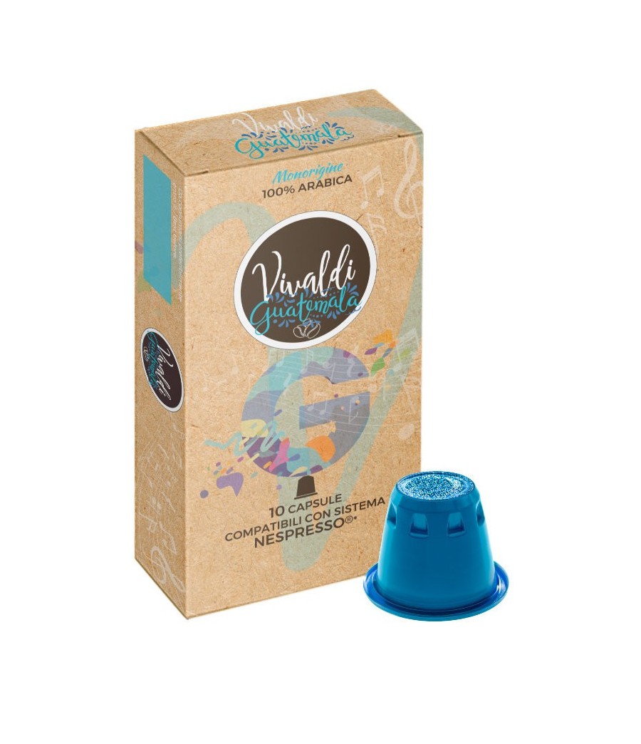 Luscioux Vivaldi Guatemala 100 % Arabica Single Origin Nespresso®*-kompatible Kaffeekapseln