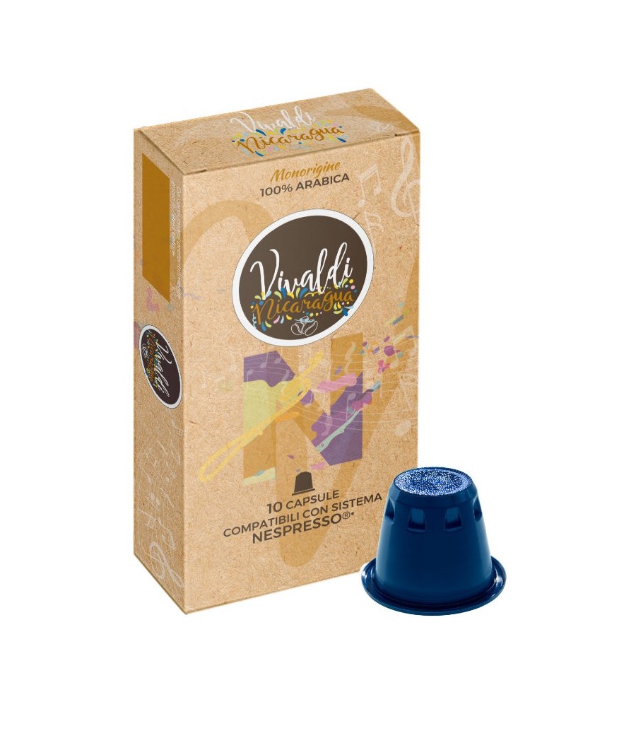 Luscioux Vivaldi Nicarágua 100% Arábica Origem Única Nespresso®* Cápsulas de Café Compatíveis