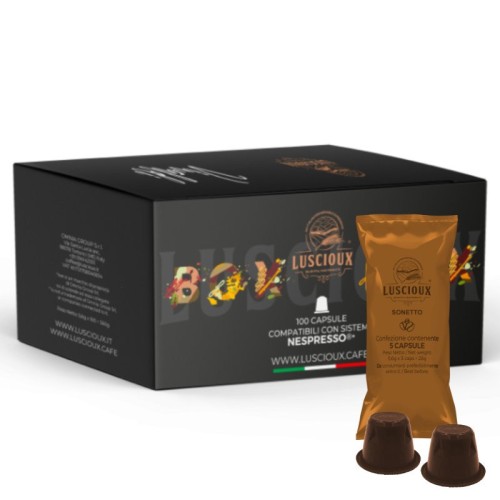 Capsules de café Luscioux Sonetto compatibles Nespresso®*