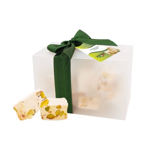 Luscioux Cubes de Nougat Doux à la Pistache 200 g en Boîte Elégance