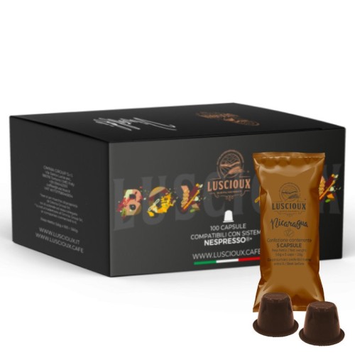 Luscioux Nicaragua - Selezione Arabica Monorigine - Capsule Caffè Compatibili Nespresso®*