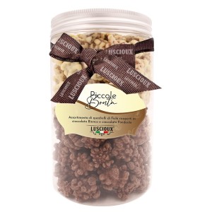 Luscioux Assortimento quadrelli di Fichi e cioccolato Bianco e Fondente