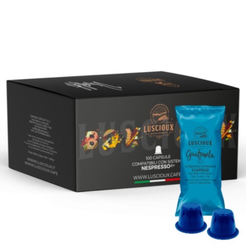 Luscioux Guatemala - Sélection Arabica Origine Unique - Capsules de café compatibles Nespresso®*